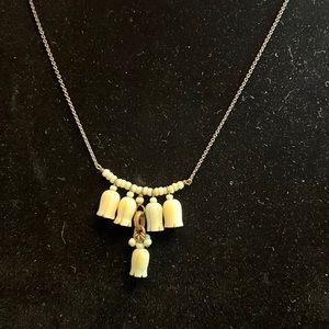 Isabel Marant vintage Necklace. Ivory & blue colored chandelier like “charms”